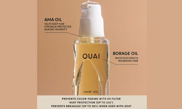 OUAI Hair Oil: Heat Protectant Oil for Frizz Control & Shine